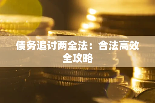 武汉债务追讨两全法：合法高效全攻略