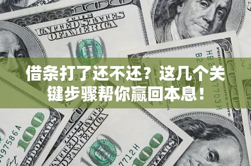武汉借条打了还不还？这几个关键步骤帮你赢回本息！
