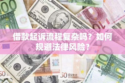 武汉借款起诉流程复杂吗？如何规避法律风险？