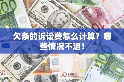 武汉欠条的诉讼费怎么计算?哪些情况不退! 武汉欠条的诉讼费怎么计算?哪些情况不退!