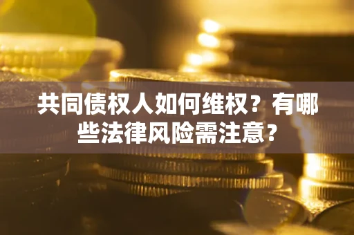 武汉共同债权人如何维权？有哪些法律风险需注意？