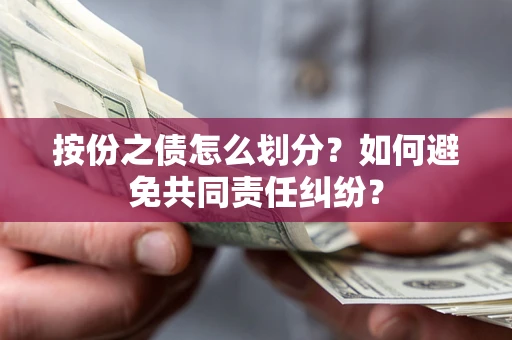 武汉按份之债怎么划分？如何避免共同责任纠纷？