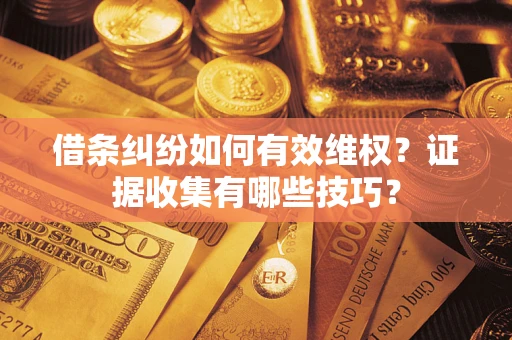 武汉借条纠纷如何有效维权？证据收集有哪些技巧？