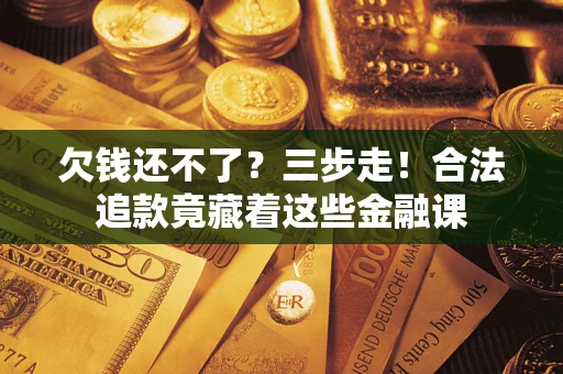 武汉欠钱还不了？三步走！合法追款竟藏着这些金融课