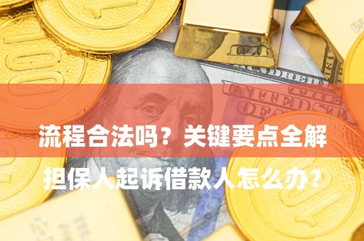 武汉

担保人起诉借款人怎么办？流程合法吗？关键要点全解析