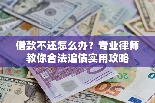 武汉借款不还怎么办？专业律师教你合法追债实用攻略