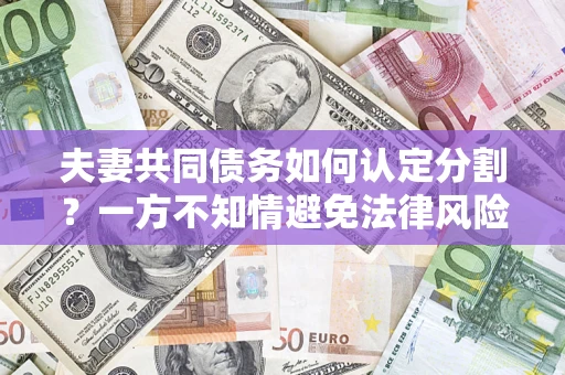 武汉夫妻共同债务如何认定分割？一方不知情避免法律风险必看！